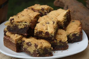 Brownies con galleta de chispas