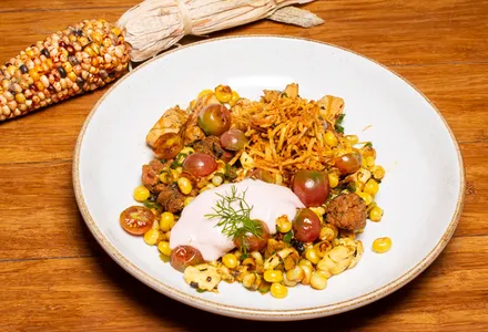 Mazorcada de albóndigas