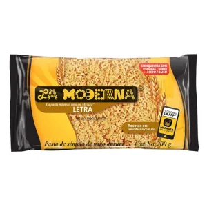 Pasta Letra 200g La Moderna