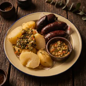 Morcilla con Papa