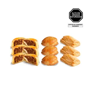 Pack (3 Empanada De Carne Tambo + 3 Empanada De Pollo Tambo + 2 Empanada Mixta Tambo)