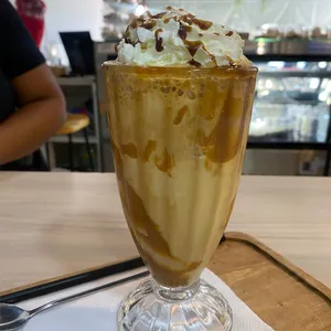 Café con helado de vainilla