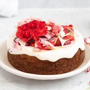 Torta Blondie y Frutos rojos casera