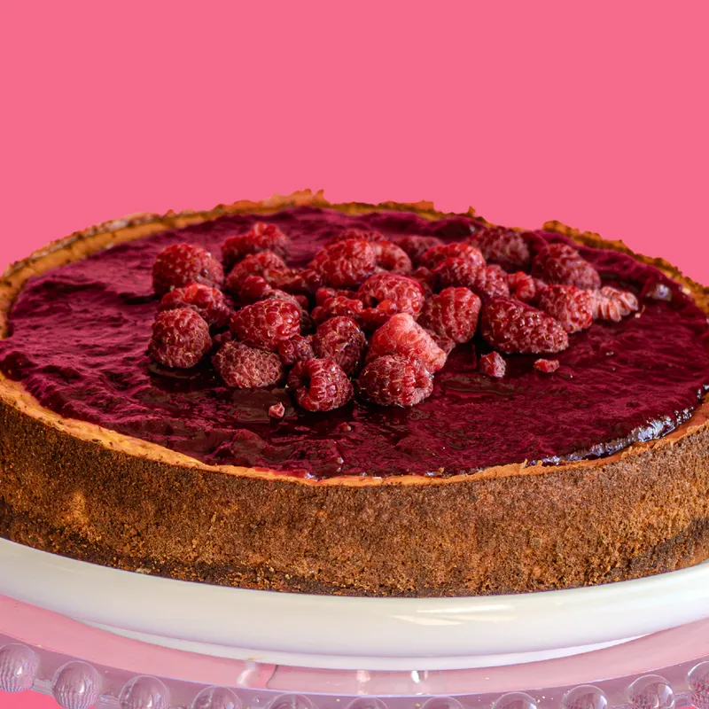 Cheesecake de frambuesa keto Cheesecake de frambuesa keto