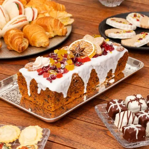 Keke Navideño de zanahoria (en caja de regalo)