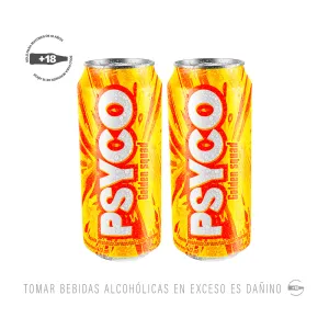 Pack (2 Rtd Psyco Golden Squad x 473 Ml)