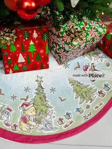 PISO / FALDA NAVIDEÑO DE ARBOL POOH  MEDIANO