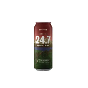 Cerveza Amber Lager Km 24.7 Patagonia Lata 473 Cc