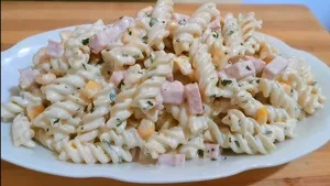 Guarnición del mes (ensalada de fusilli)