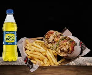 Combo Shawarma Mixto más bebida y más papas fritas