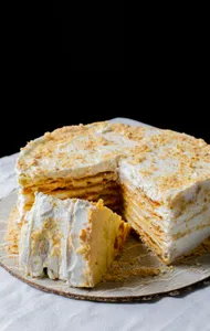 Torta de Pompadour de platano
