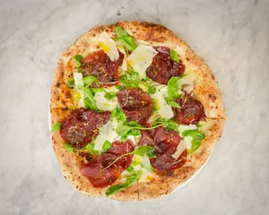 Pizza di Bresaola e limone & Mozzarella di Búfala