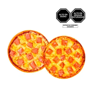 Pack (1 Pizza Familiar Americana + 1 Pizza Familiar Hawaiana)