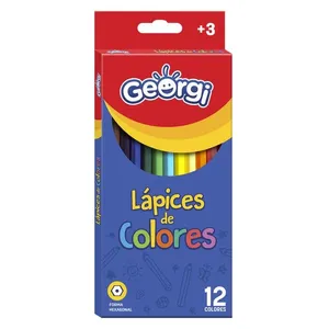 Lápiz Color 12 Largos Georgi