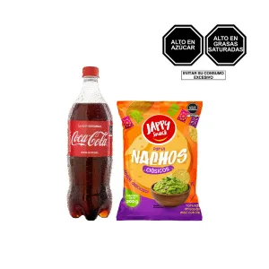 Kit Web 01 (Coca Cola 1 Lt + Nacho Jappy Snacks Original 180Gr)