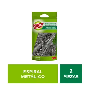 Esponja scotch brite espiral metalico duo x 2uni