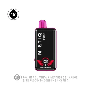 Vapeador Electrónico Mistiq Strawberry Kiwi Ice 15000 Puff X 1 Und