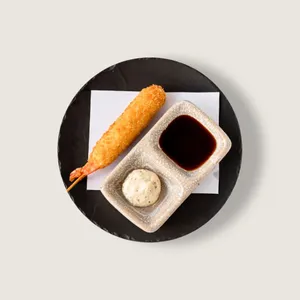 Kushiage de Camarón con Queso