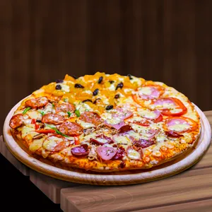 Pizza familiar 4 estaciones 10 porciones