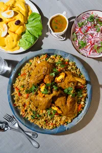 Fuente de Arroz con Pato a la antigua x 4 (para calentar en casa)