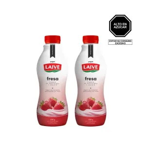 Pack (2 Yogurt Laive Fresa x 930 g)