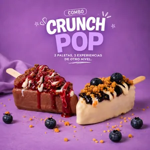 Combo Paletas Crunch Pop