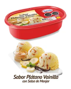 Helado Trendy Casata Platano Vainilla 1 L