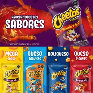 Cheetos Crunchy Flamin Hot x 120 g