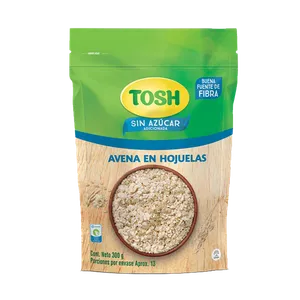 AVENA EN HOJUELAS TOSH SIN AZUCAR 300G DOYPACK AVENA EN HOJUELAS TOSH SIN AZUCAR 300G DOYPACK