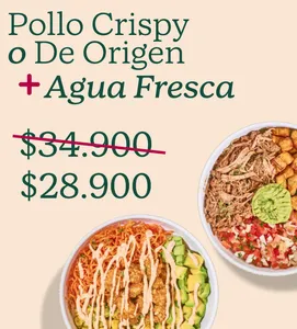 Pollo Crispy + Agua Fresca