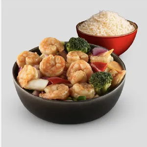 Camarón con Vegetales