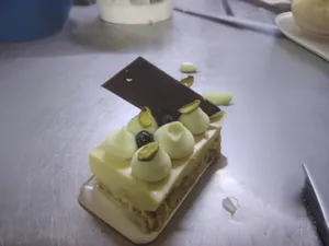 CREMOSO DE PISTACHO Y ARANDANOS