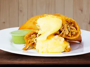 Mechada y queso gauda