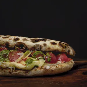 Panuozzo caprese vegetariano