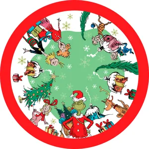 PISO NAVIDEÑO GRINCH GRANDE