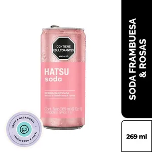 Soda de frambuesas y rosas