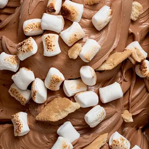Chocolate, marshmallows y galletas