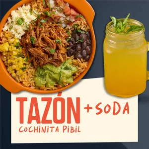 Tazón Cochinita Pibil + Soda