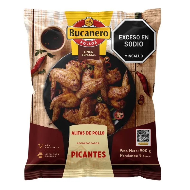 ALITAS POLLO BUCANERO PICANTES X 900 GRS ALITAS POLLO BUCANERO PICANTES X 900 GRS