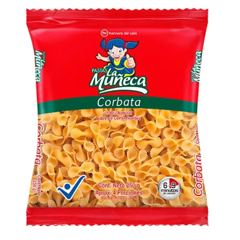 Pastas la muñeca corbata x 250 grs