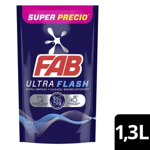 DETERGENTE LIQUIDO FAB 1.3L ULTRA FLASH