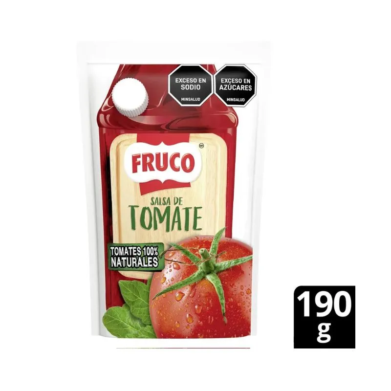 SALSA DE TOMATE FRUCO X 190 GRS DOYPACK SALSA DE TOMATE FRUCO X 190 GRS DOYPACK