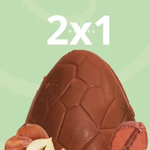 SIN AZÚCAR Huevo relleno Gianduja avellanas