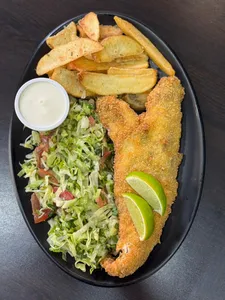 Plato de merluza frita