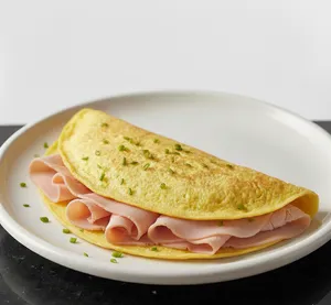 Omelete de jamón de pechuga de pavo