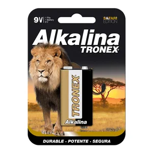 Pila alkalina tronex 9v x 1 uns