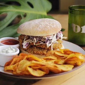 Hamburguesa de orellanas