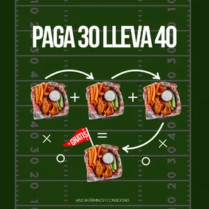 Paga 30 Lleva 40