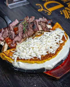 Cachapa parrillera al grill