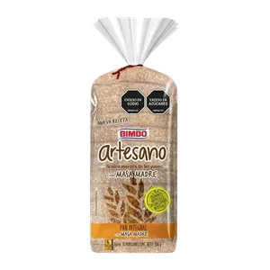 PAN INTEGRAL BIMBO 500G ARTESANO MASA MADRE